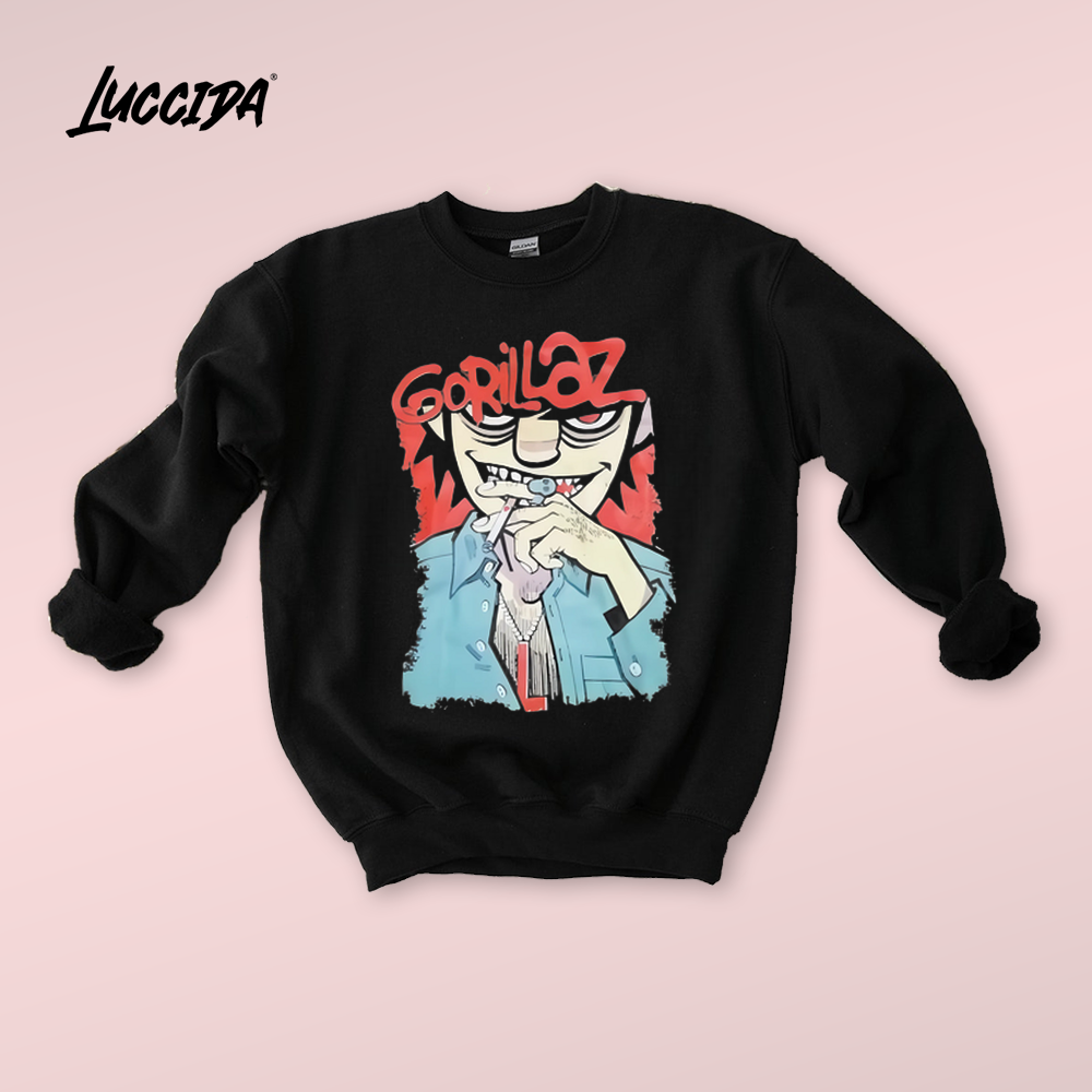 Gorillaz smoking cartoon